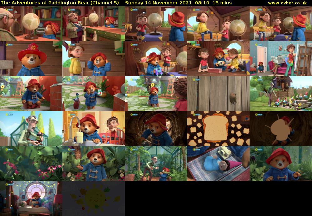The Adventures of Paddington Bear (Channel 5) Sunday 14 November 2021 08:10 - 08:25