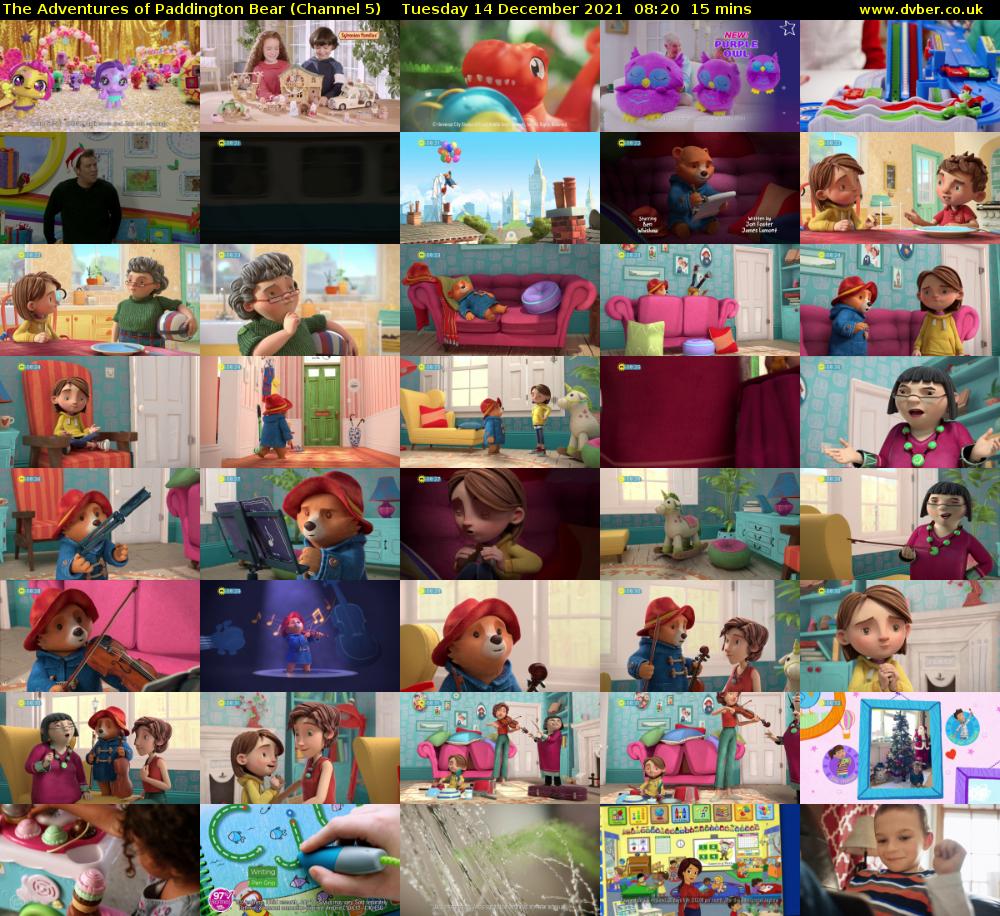 The Adventures of Paddington Bear (Channel 5) Tuesday 14 December 2021 08:20 - 08:35