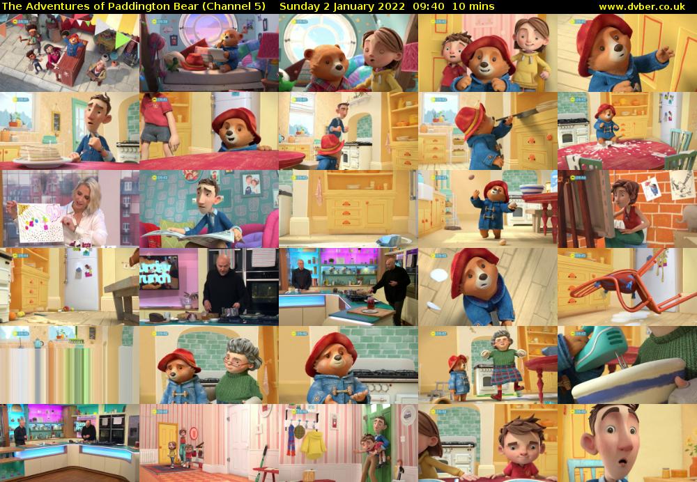 The Adventures of Paddington Bear (Channel 5) Sunday 2 January 2022 09:40 - 09:50