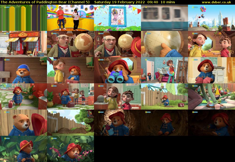 The Adventures of Paddington Bear (Channel 5) Saturday 19 February 2022 09:40 - 09:50