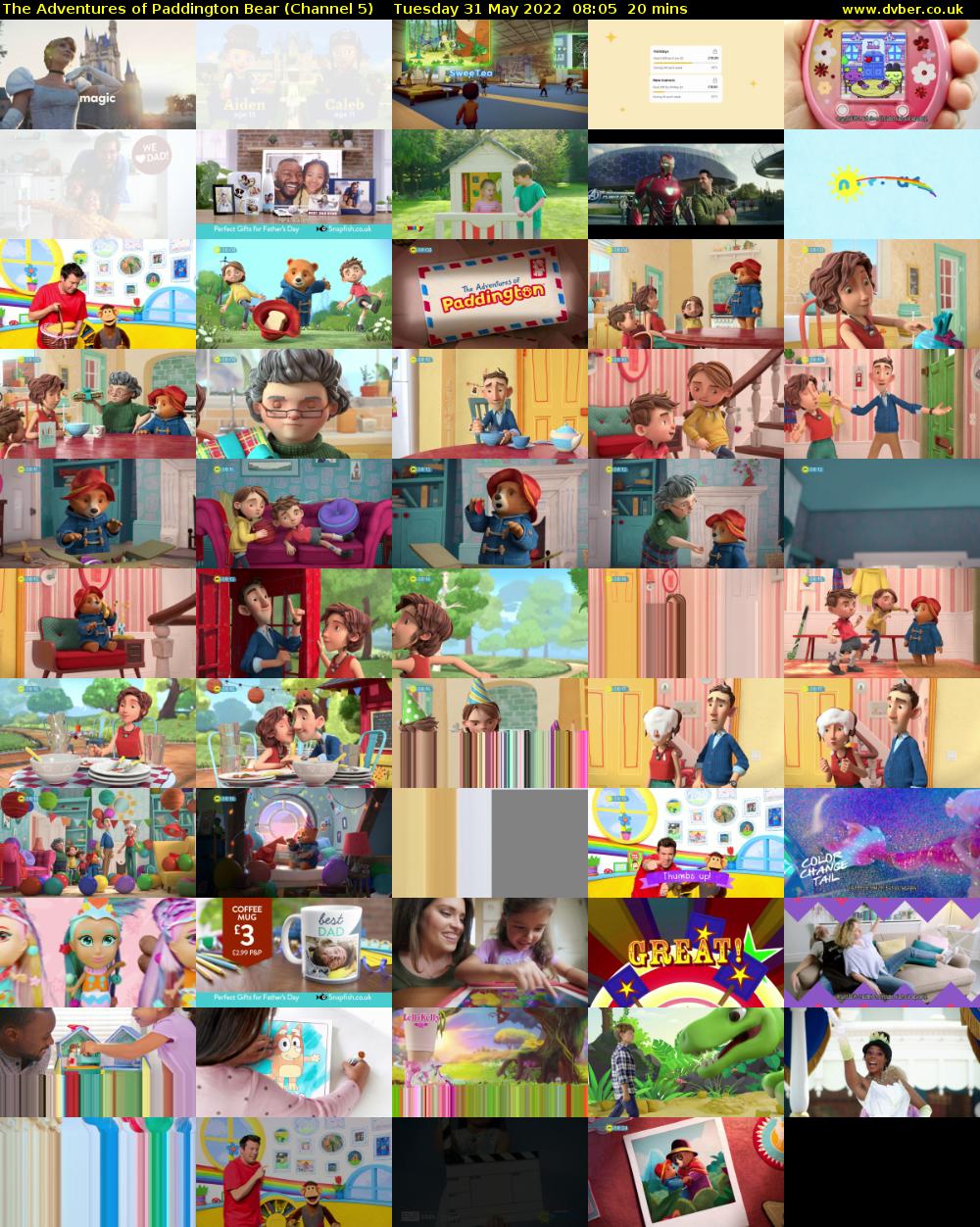 The Adventures of Paddington Bear (Channel 5) Tuesday 31 May 2022 08:05 - 08:25
