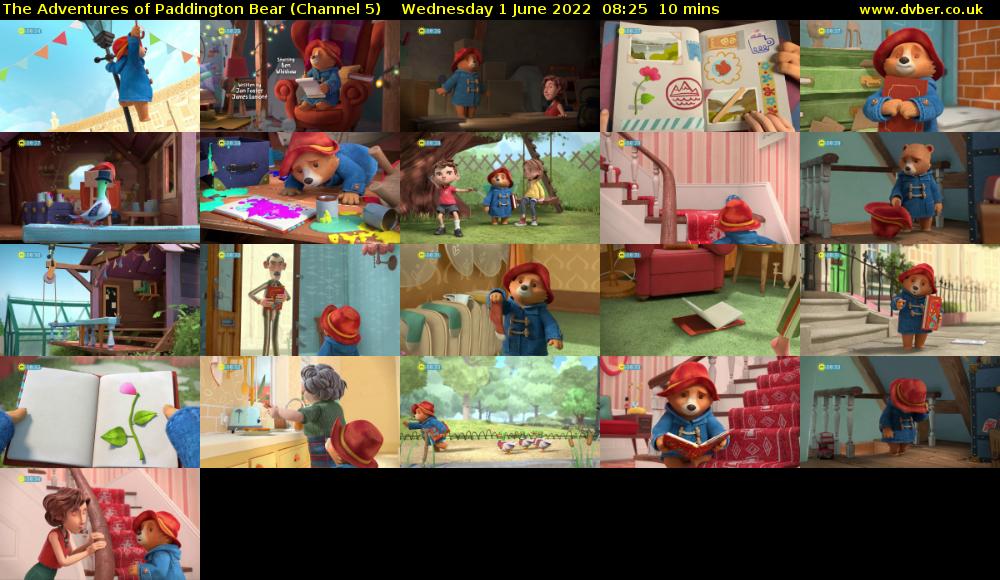 The Adventures of Paddington Bear (Channel 5) Wednesday 1 June 2022 08:25 - 08:35