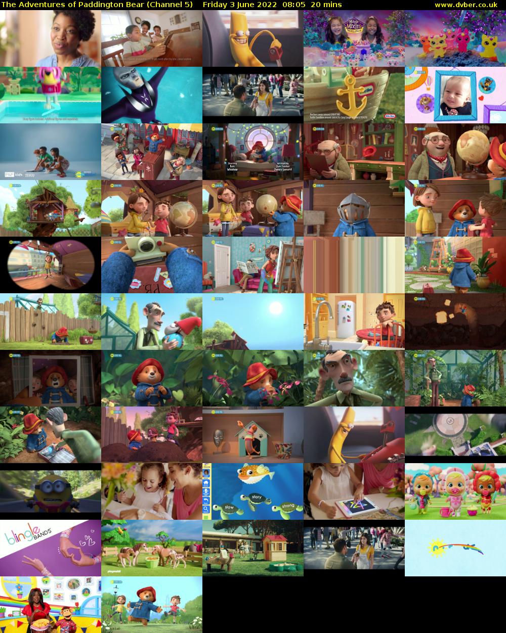 The Adventures of Paddington Bear (Channel 5) Friday 3 June 2022 08:05 - 08:25