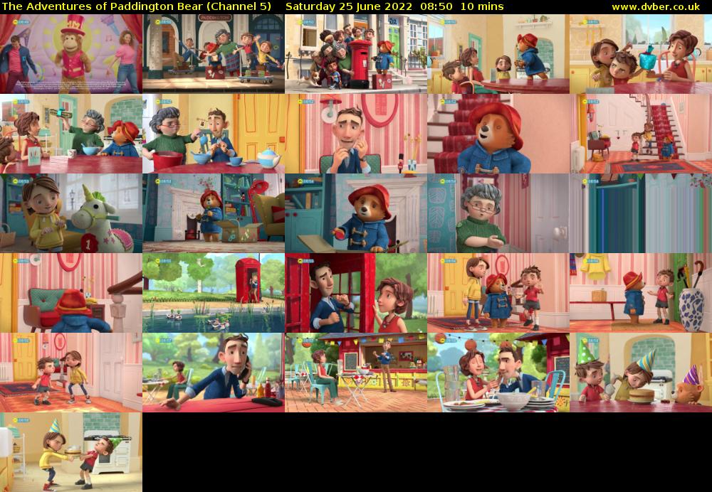 The Adventures of Paddington Bear (Channel 5) Saturday 25 June 2022 08:50 - 09:00