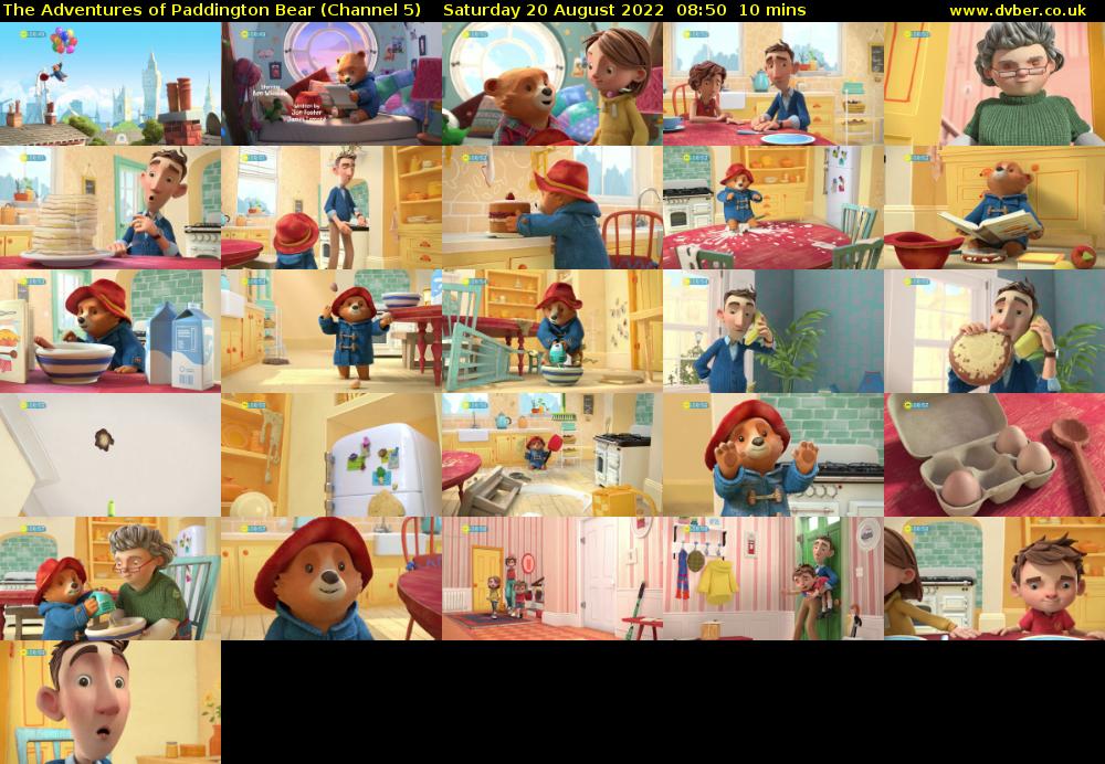 The Adventures of Paddington Bear (Channel 5) Saturday 20 August 2022 08:50 - 09:00