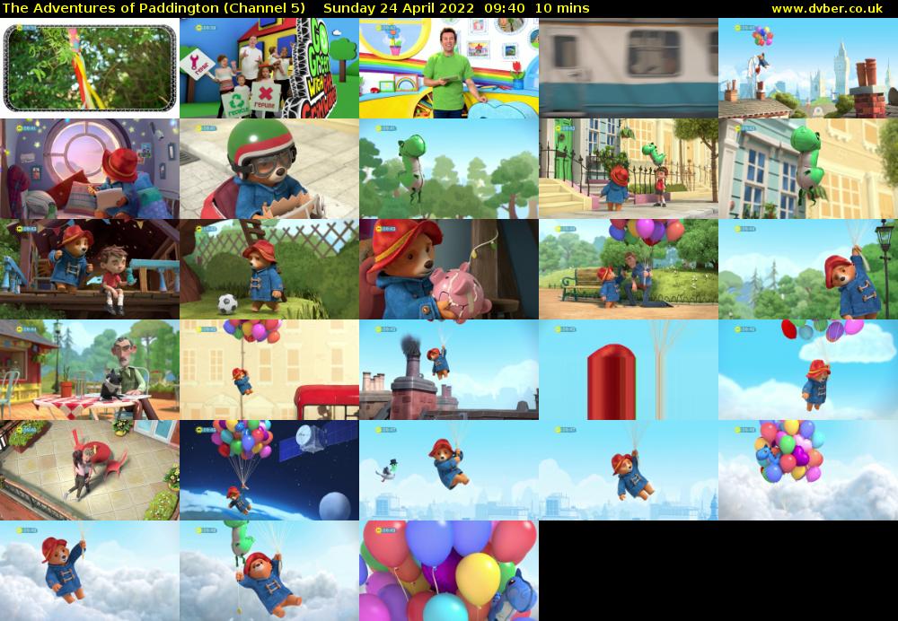 The Adventures of Paddington (Channel 5) Sunday 24 April 2022 09:40 - 09:50