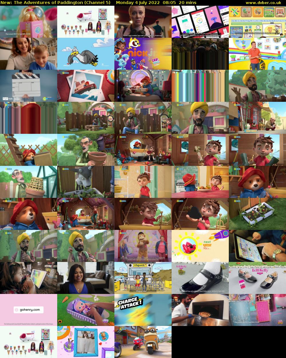 The Adventures of Paddington (Channel 5) Monday 4 July 2022 08:05 - 08:25