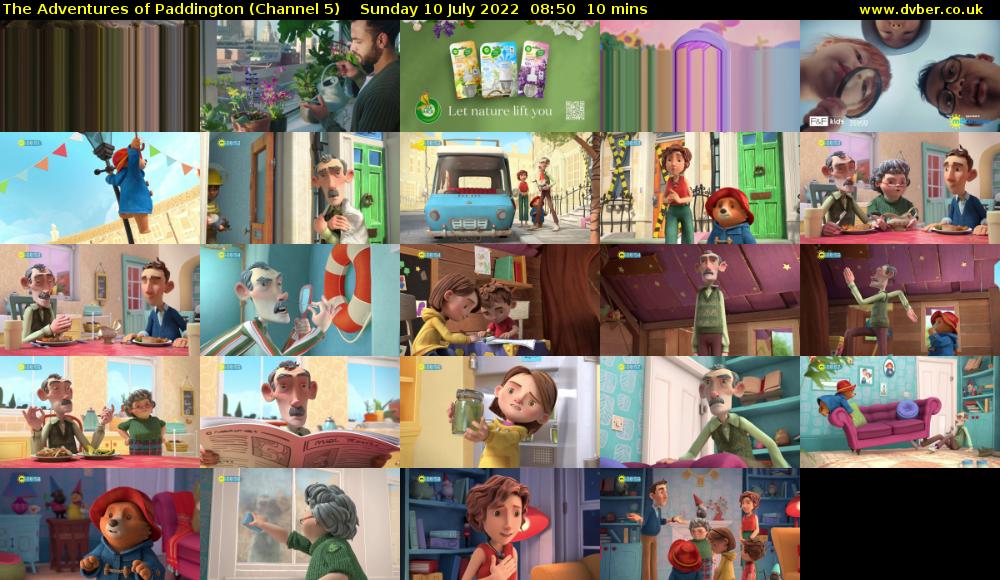 The Adventures of Paddington (Channel 5) Sunday 10 July 2022 08:50 - 09:00
