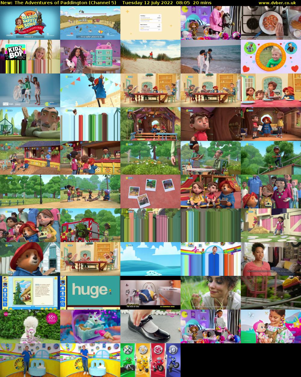 The Adventures of Paddington (Channel 5) Tuesday 12 July 2022 08:05 - 08:25
