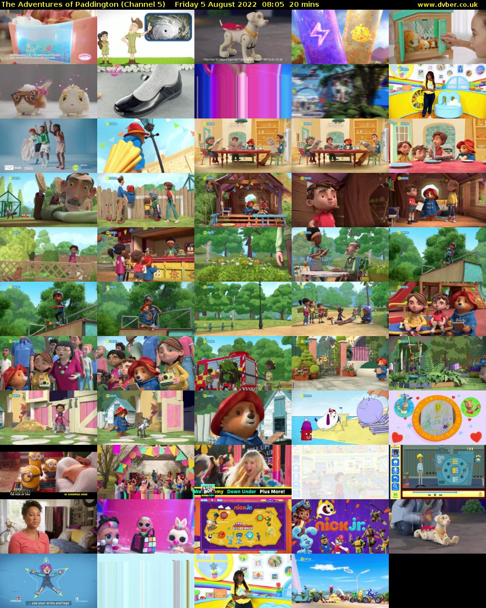 The Adventures of Paddington (Channel 5) Friday 5 August 2022 08:05 - 08:25
