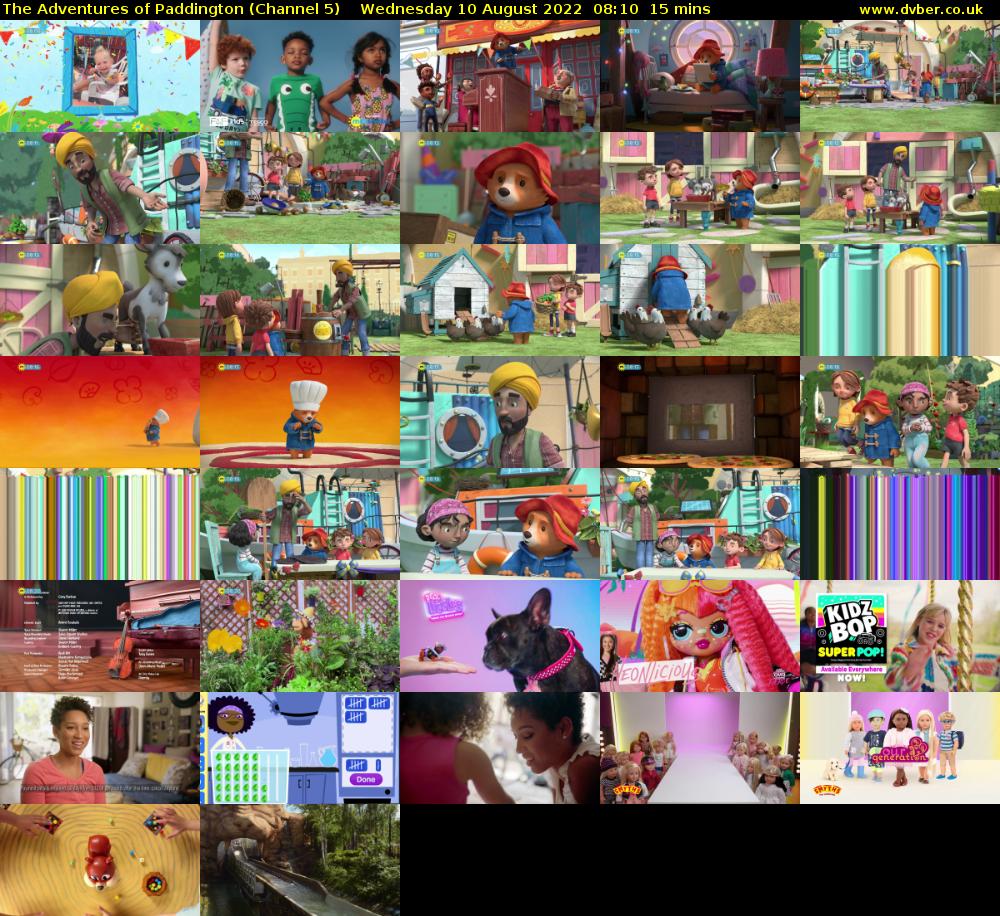 The Adventures of Paddington (Channel 5) Wednesday 10 August 2022 08:10 - 08:25