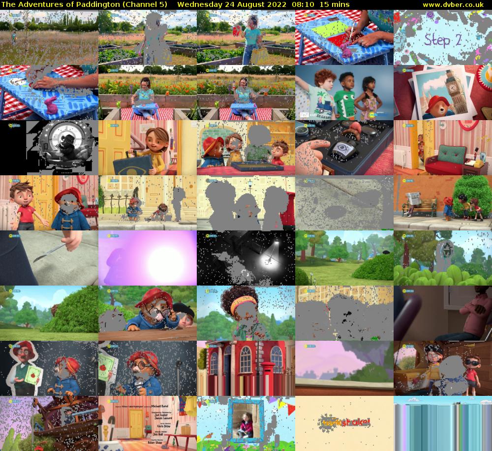 The Adventures of Paddington (Channel 5) Wednesday 24 August 2022 08:10 - 08:25