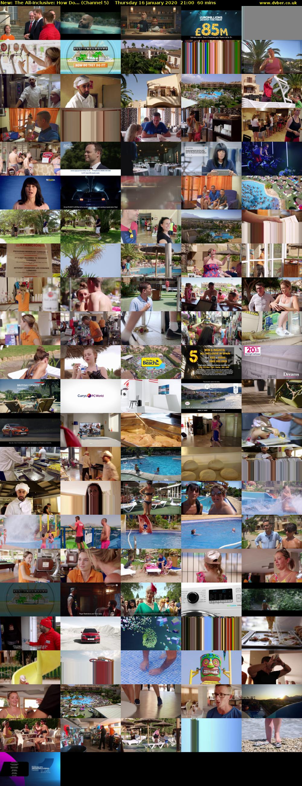 The All-Inclusive: How Do... (Channel 5) Thursday 16 January 2020 21:00 - 22:00