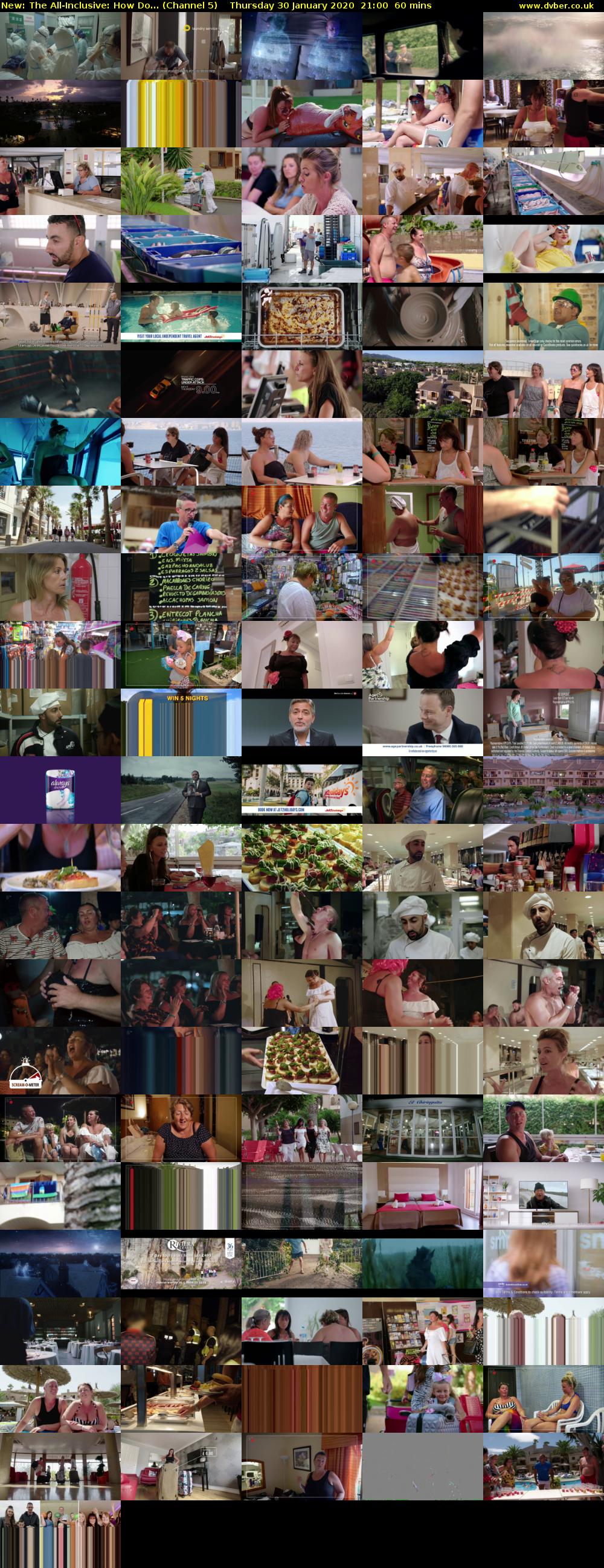 The All-Inclusive: How Do... (Channel 5) Thursday 30 January 2020 21:00 - 22:00