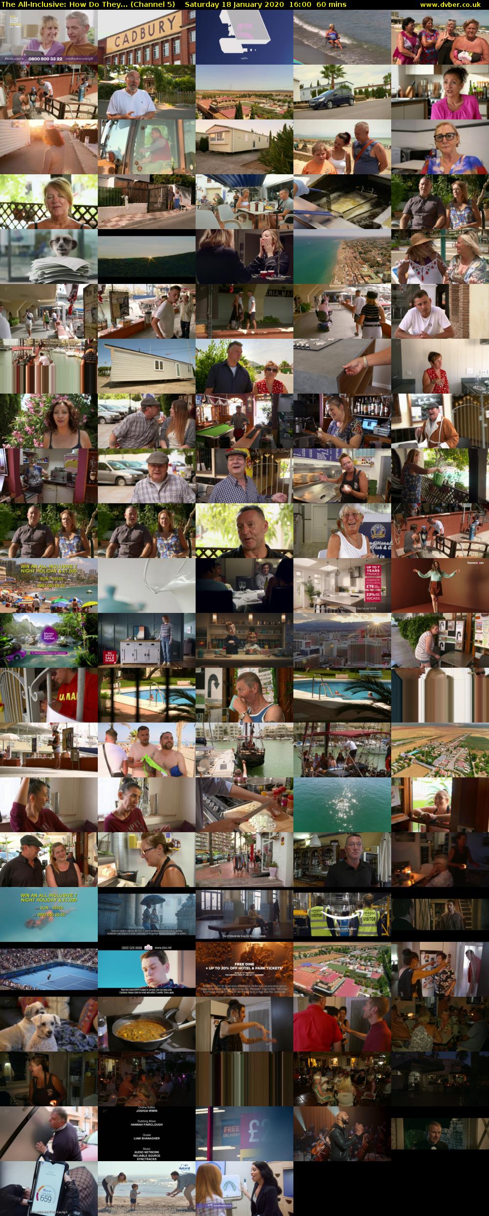 The All-Inclusive: How Do They... (Channel 5) Saturday 18 January 2020 16:00 - 17:00