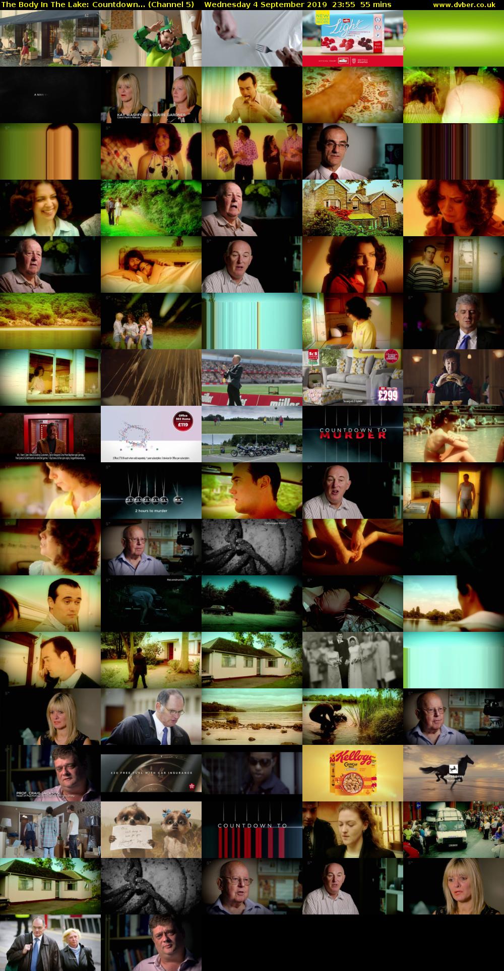 The Body In The Lake: Countdown... (Channel 5) Wednesday 4 September 2019 23:55 - 00:50
