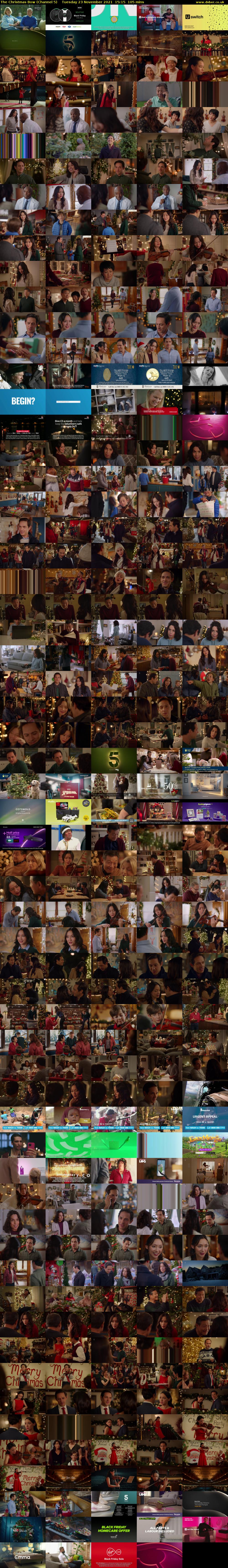 The Christmas Bow (Channel 5) Tuesday 23 November 2021 15:15 - 17:00