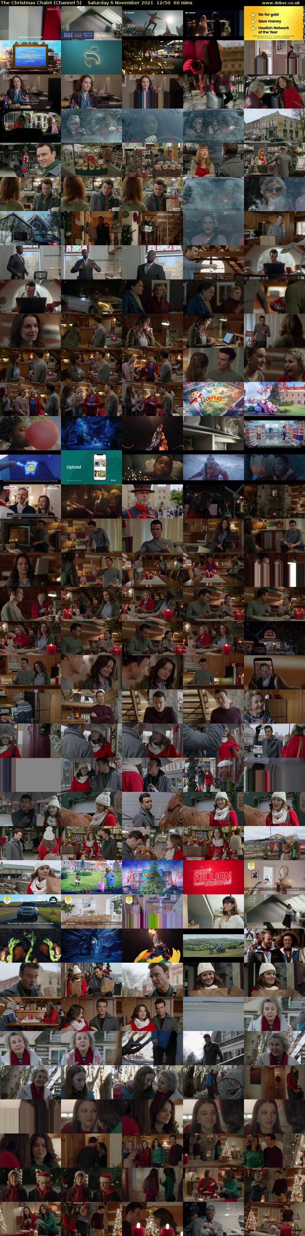 The Christmas Chalet (Channel 5) Saturday 6 November 2021 12:50 - 13:50