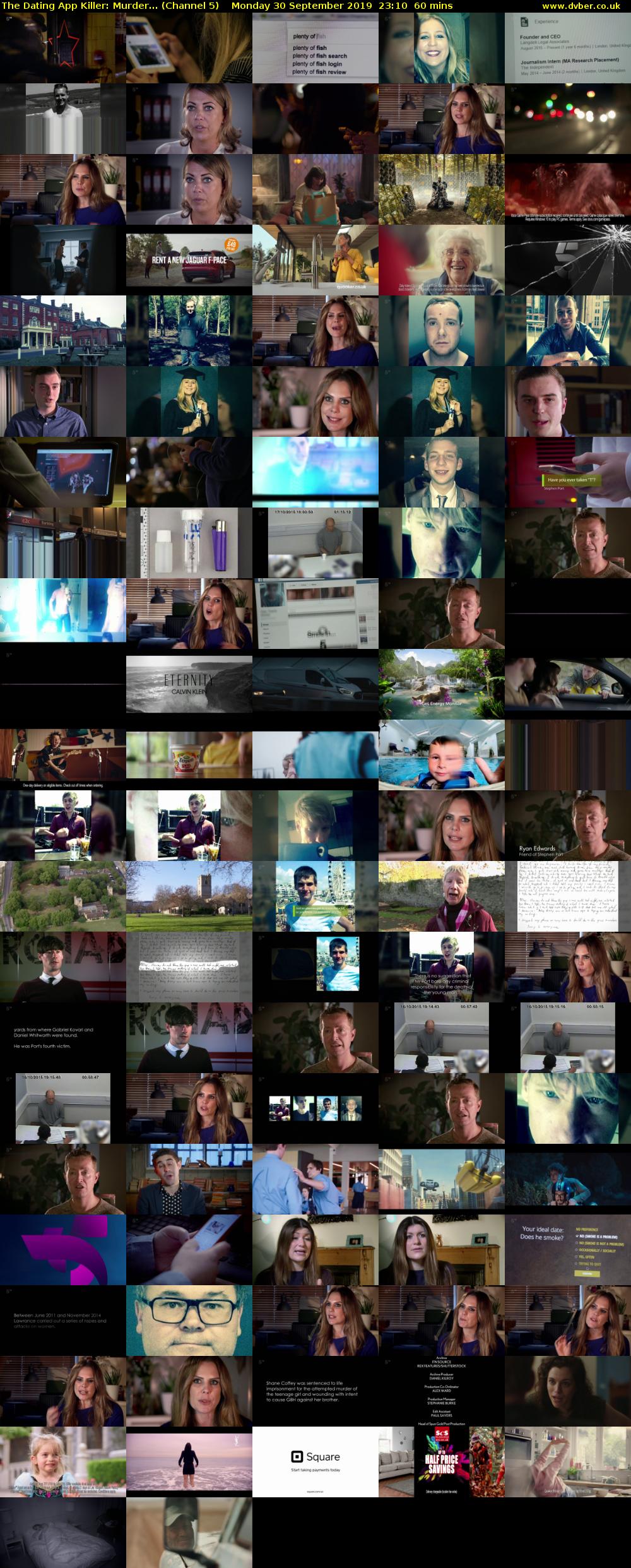 The Dating App Killer: Murder... (Channel 5) Monday 30 September 2019 23:10 - 00:10