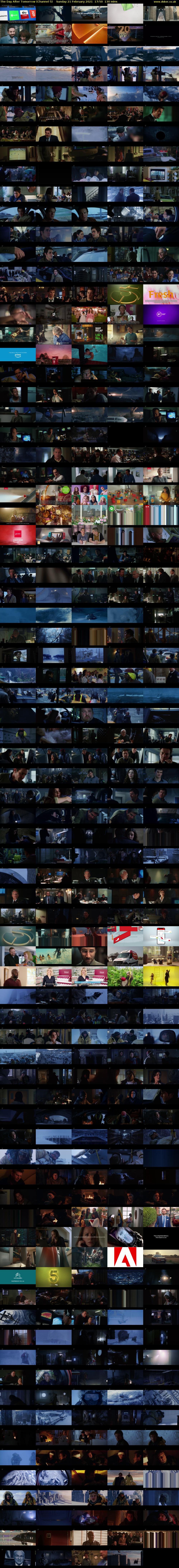 The Day After Tomorrow (Channel 5) Sunday 21 February 2021 17:50 - 20:00