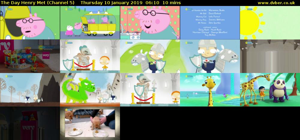 The Day Henry Met (Channel 5) Thursday 10 January 2019 06:10 - 06:20