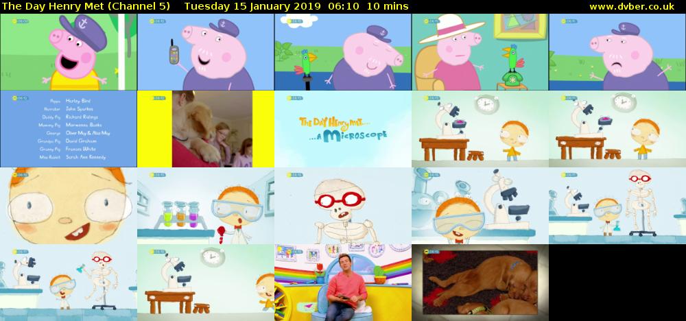The Day Henry Met (Channel 5) Tuesday 15 January 2019 06:10 - 06:20