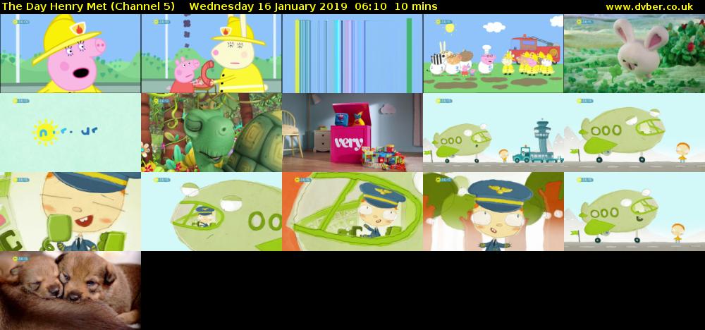The Day Henry Met (Channel 5) Wednesday 16 January 2019 06:10 - 06:20