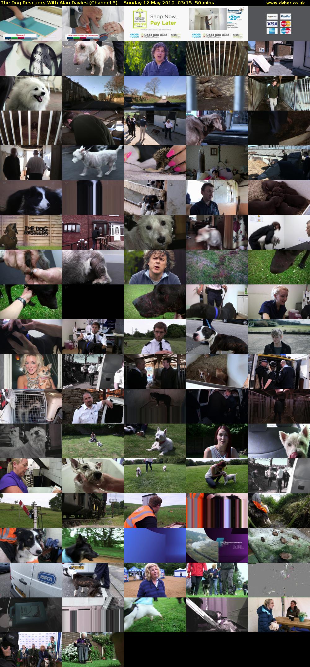 The Dog Rescuers With Alan Davies (Channel 5) Sunday 12 May 2019 03:15 - 04:05