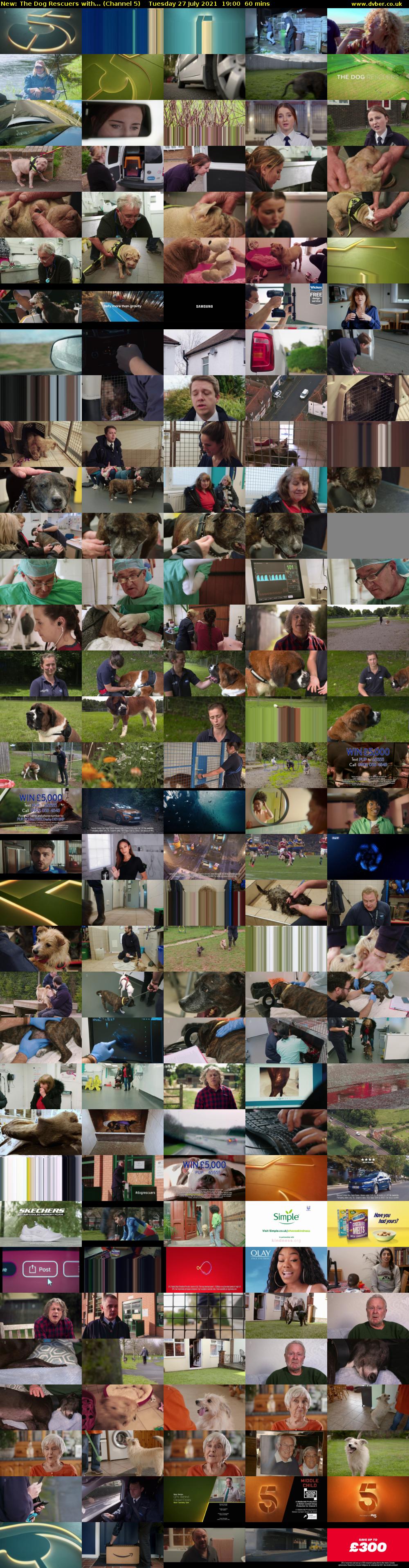 The Dog Rescuers with... (Channel 5) Tuesday 27 July 2021 19:00 - 20:00