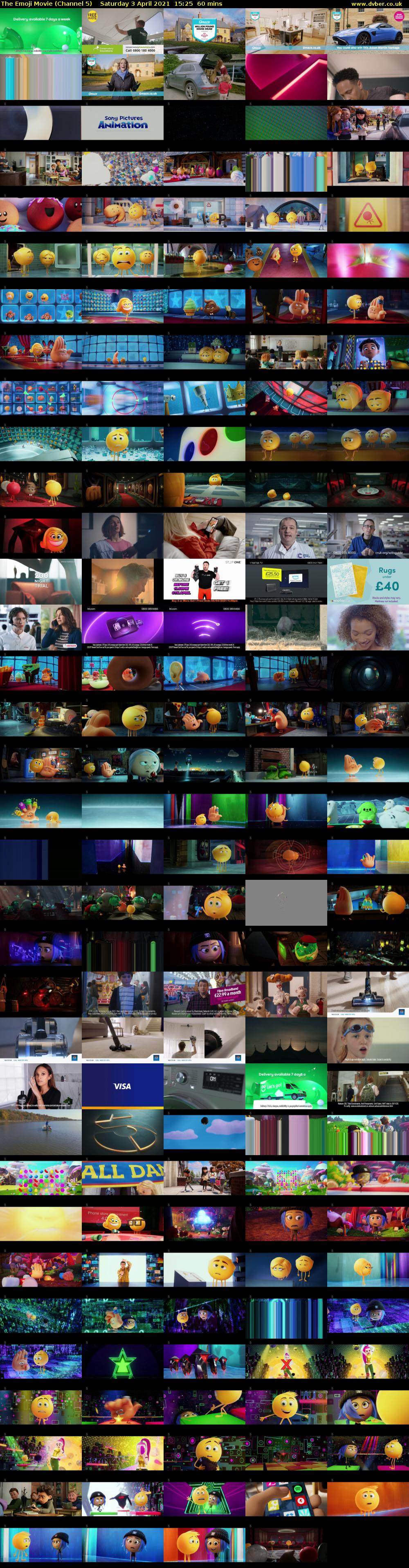 The Emoji Movie (Channel 5) Saturday 3 April 2021 15:25 - 16:25
