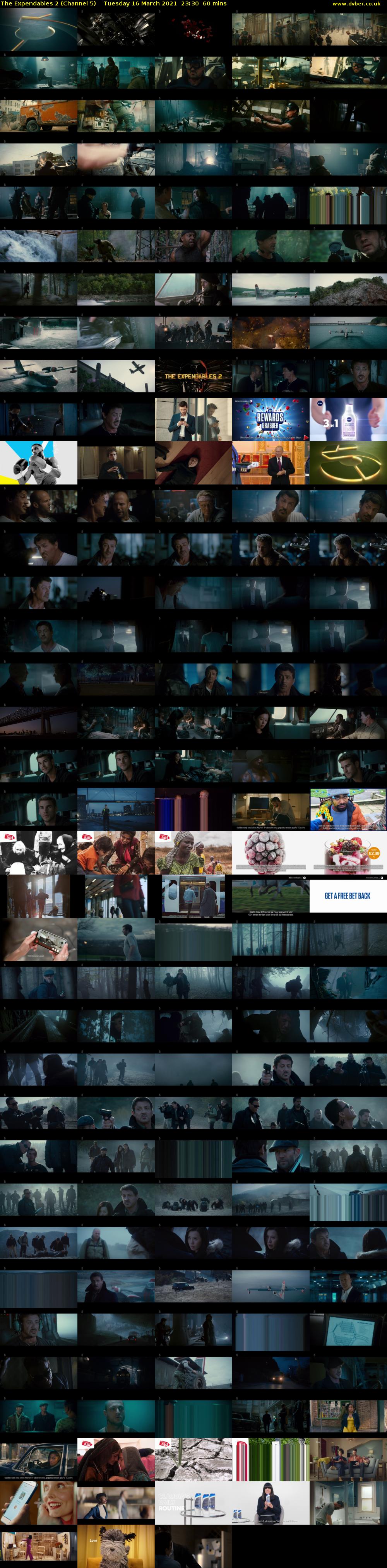 The Expendables 2 (Channel 5) Tuesday 16 March 2021 23:30 - 00:30