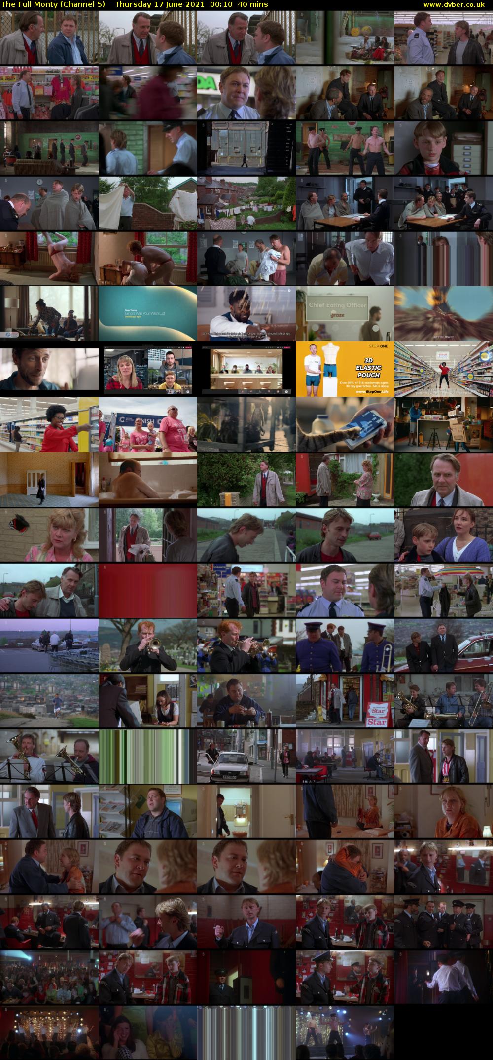 The Full Monty (Channel 5) Thursday 17 June 2021 00:10 - 00:50