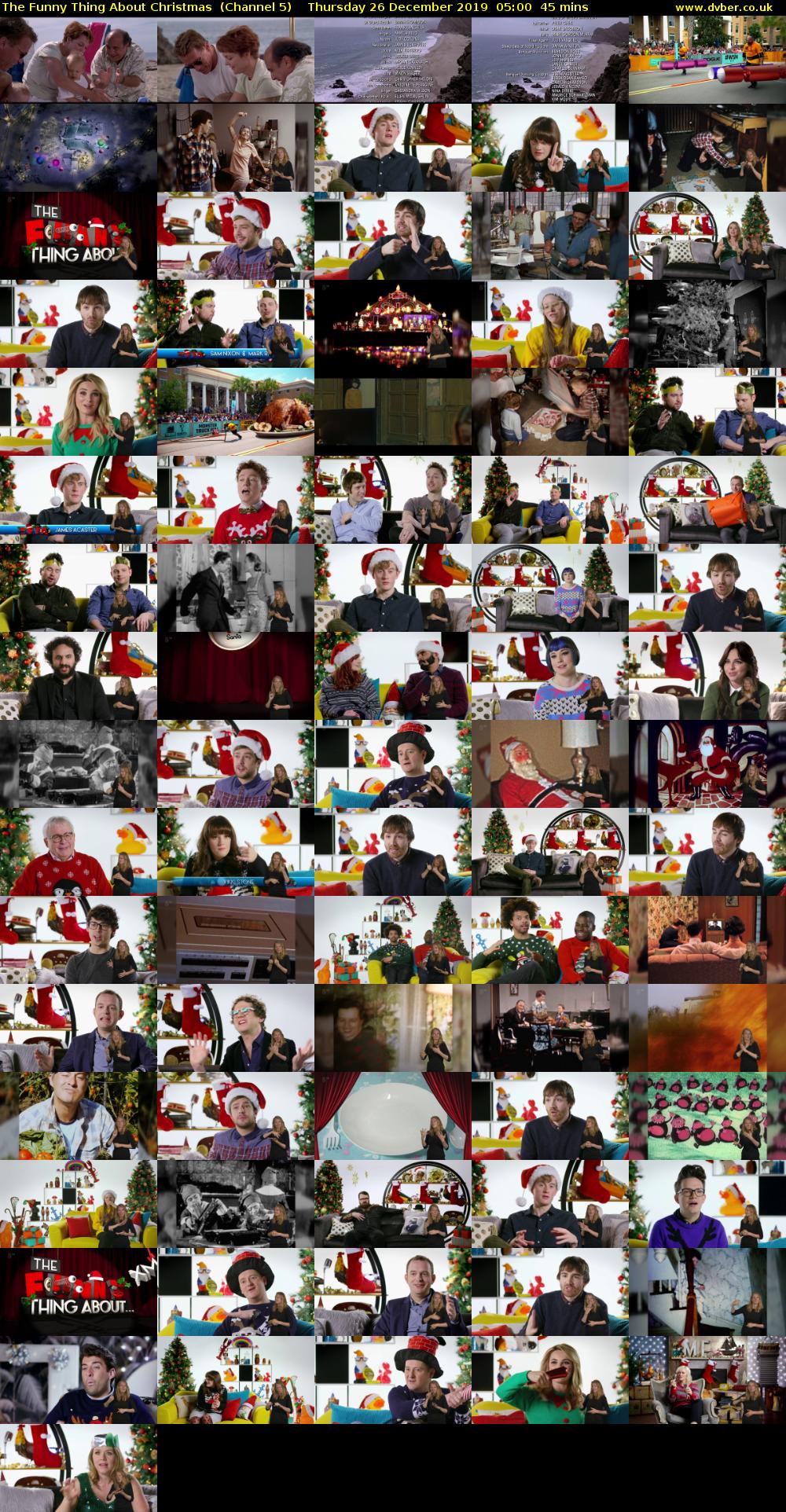 The Funny Thing About Christmas  (Channel 5) Thursday 26 December 2019 05:00 - 05:45