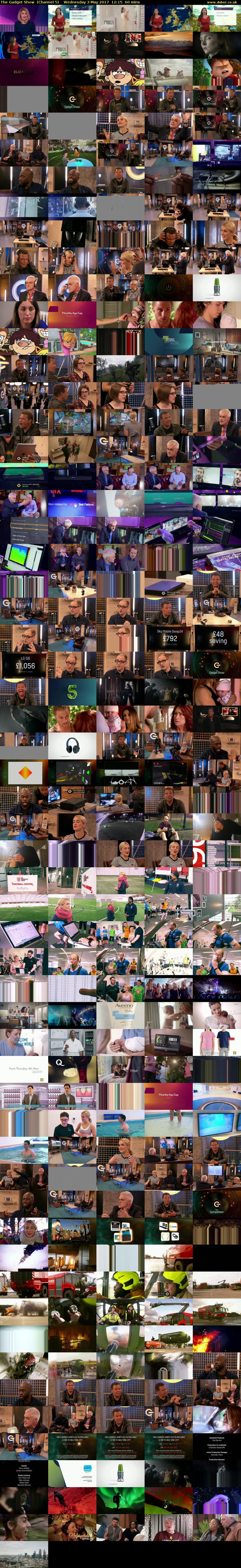 The Gadget Show  (Channel 5) Wednesday 3 May 2017 12:15 - 13:15