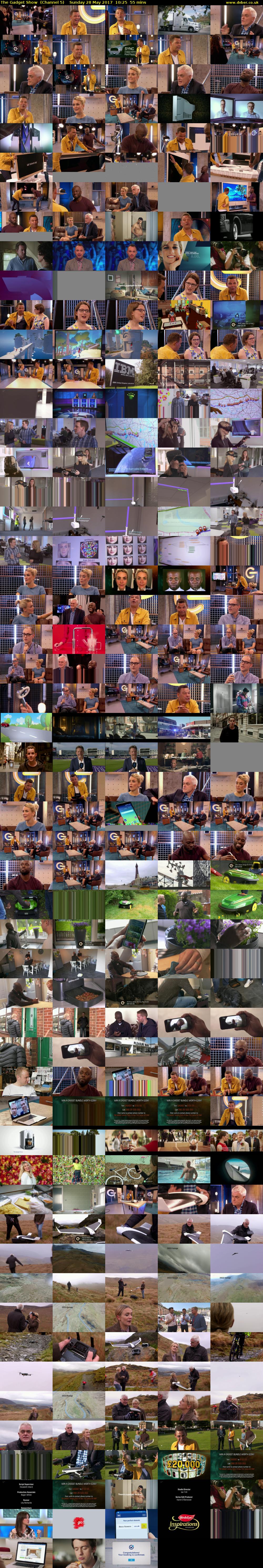 The Gadget Show  (Channel 5) Sunday 28 May 2017 10:25 - 11:20