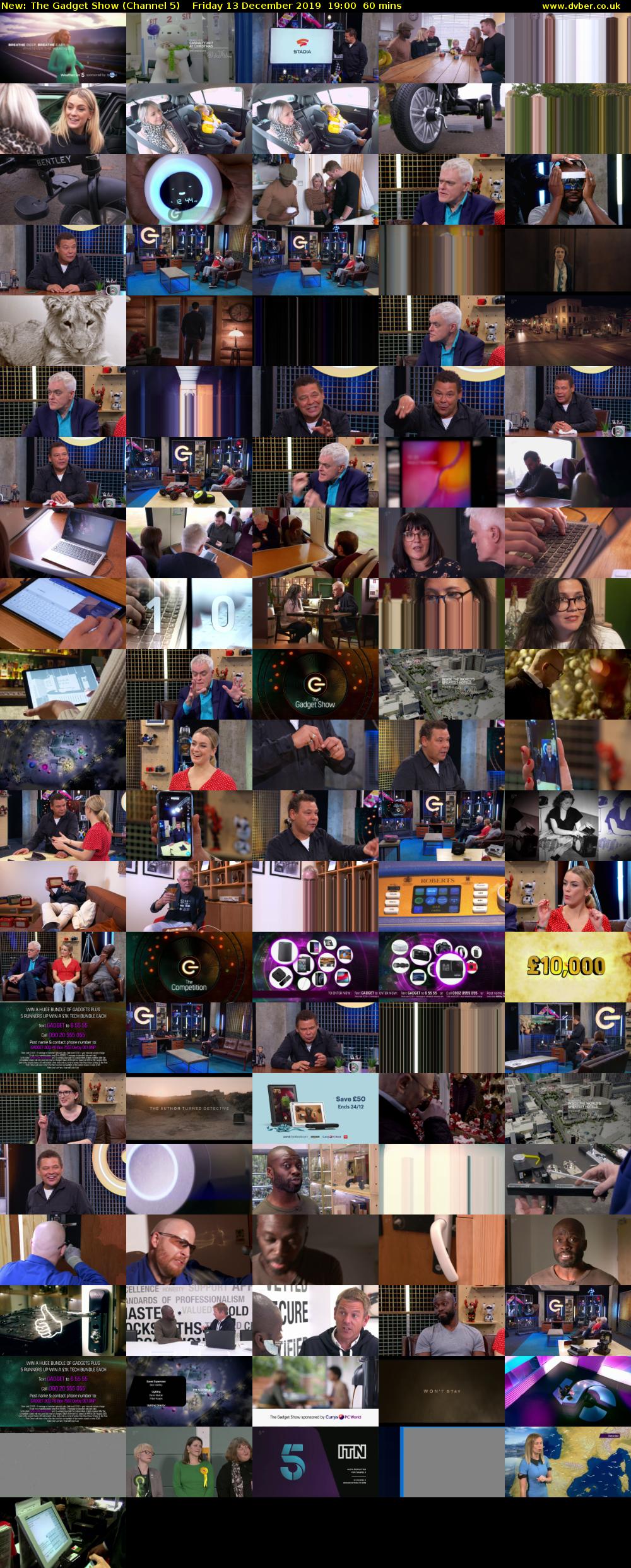 The Gadget Show (Channel 5) Friday 13 December 2019 19:00 - 20:00