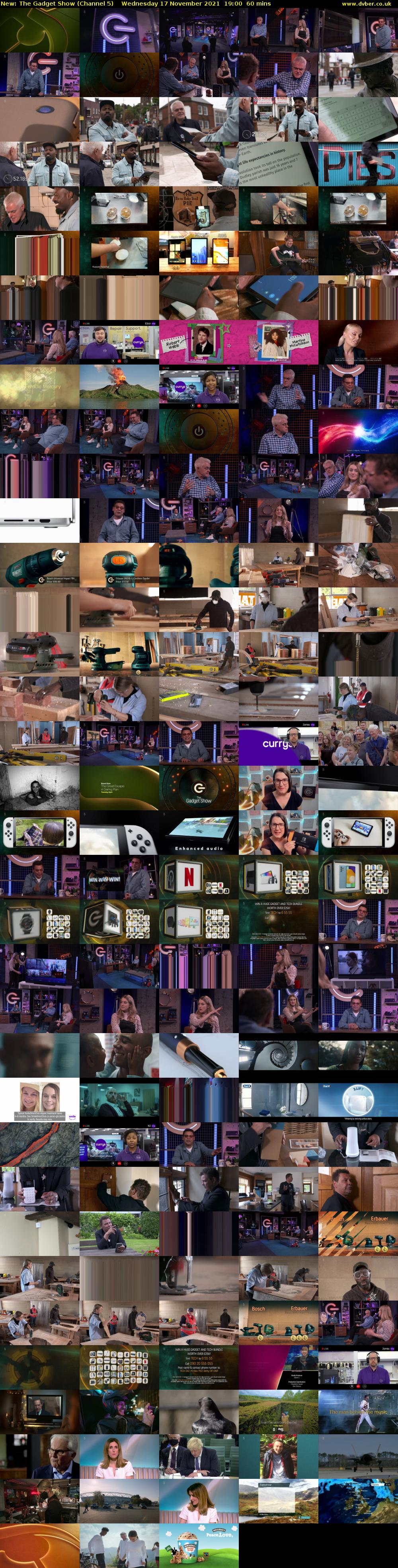 The Gadget Show (Channel 5) Wednesday 17 November 2021 19:00 - 20:00