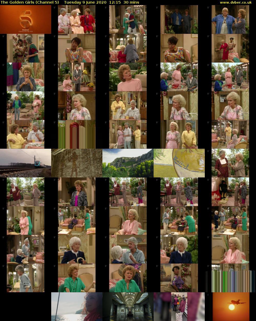 The Golden Girls (Channel 5) Tuesday 9 June 2020 12:15 - 12:45