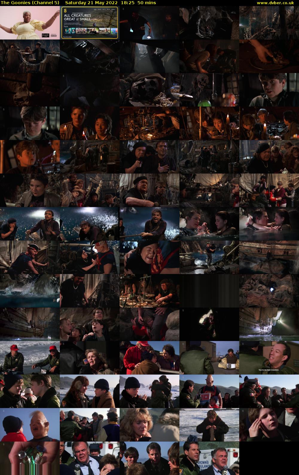 The Goonies (Channel 5) Saturday 21 May 2022 18:25 - 19:15