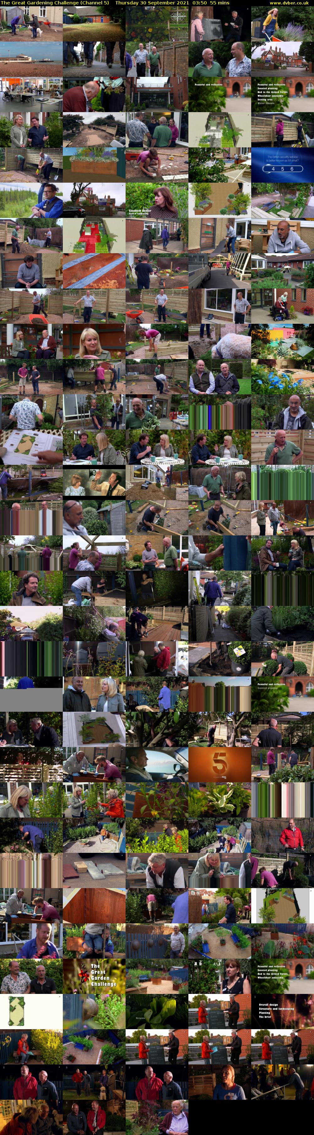 The Great Gardening Challenge (Channel 5) Thursday 30 September 2021 03:50 - 04:45