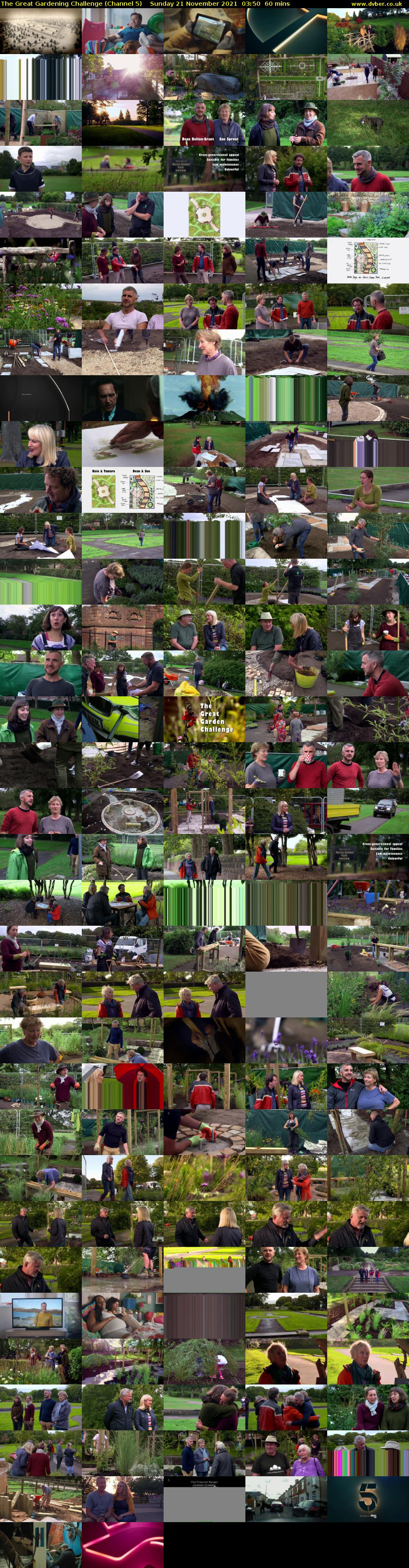The Great Gardening Challenge (Channel 5) Sunday 21 November 2021 03:50 - 04:50