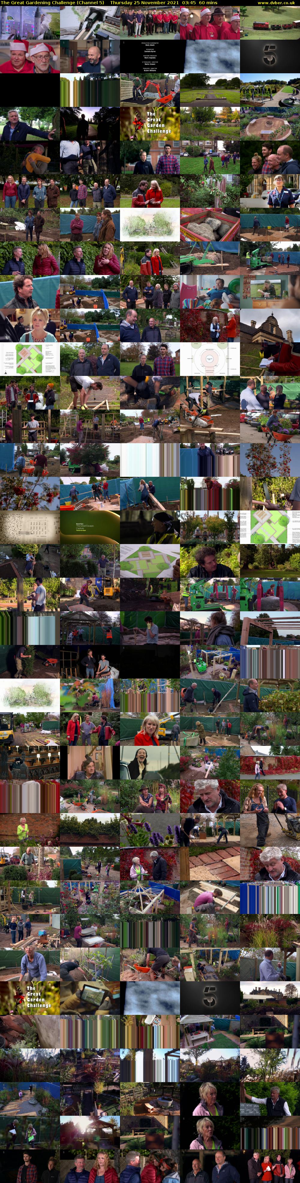 The Great Gardening Challenge (Channel 5) Thursday 25 November 2021 03:45 - 04:45