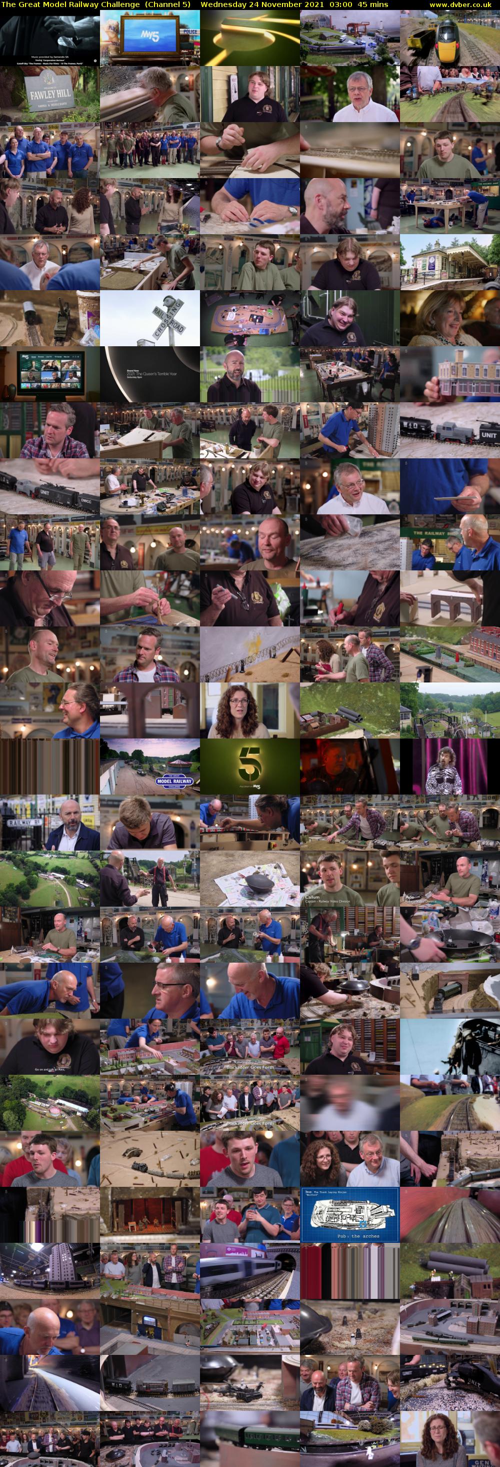 The Great Model Railway Challenge  (Channel 5) Wednesday 24 November 2021 03:00 - 03:45
