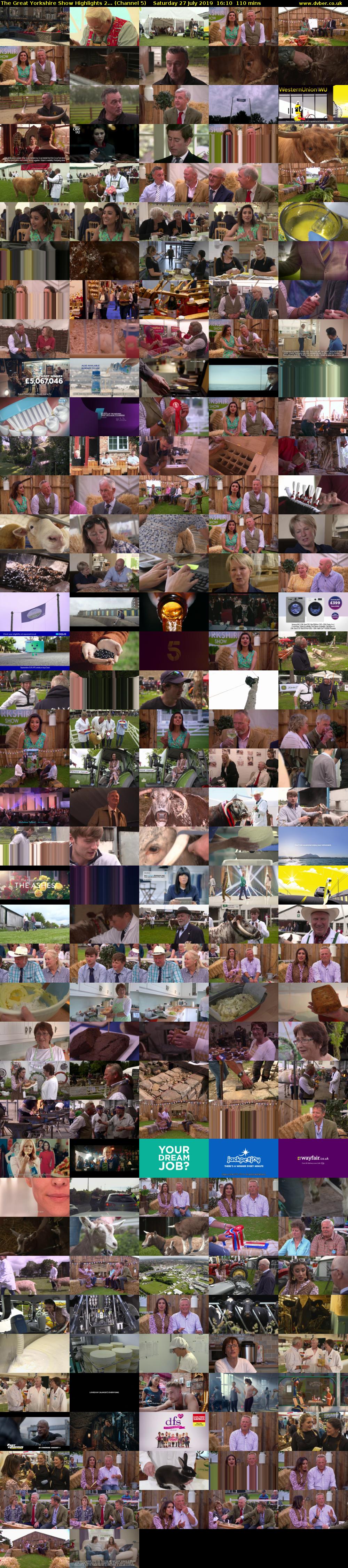 The Great Yorkshire Show Highlights 2... (Channel 5) Saturday 27 July 2019 16:10 - 18:00