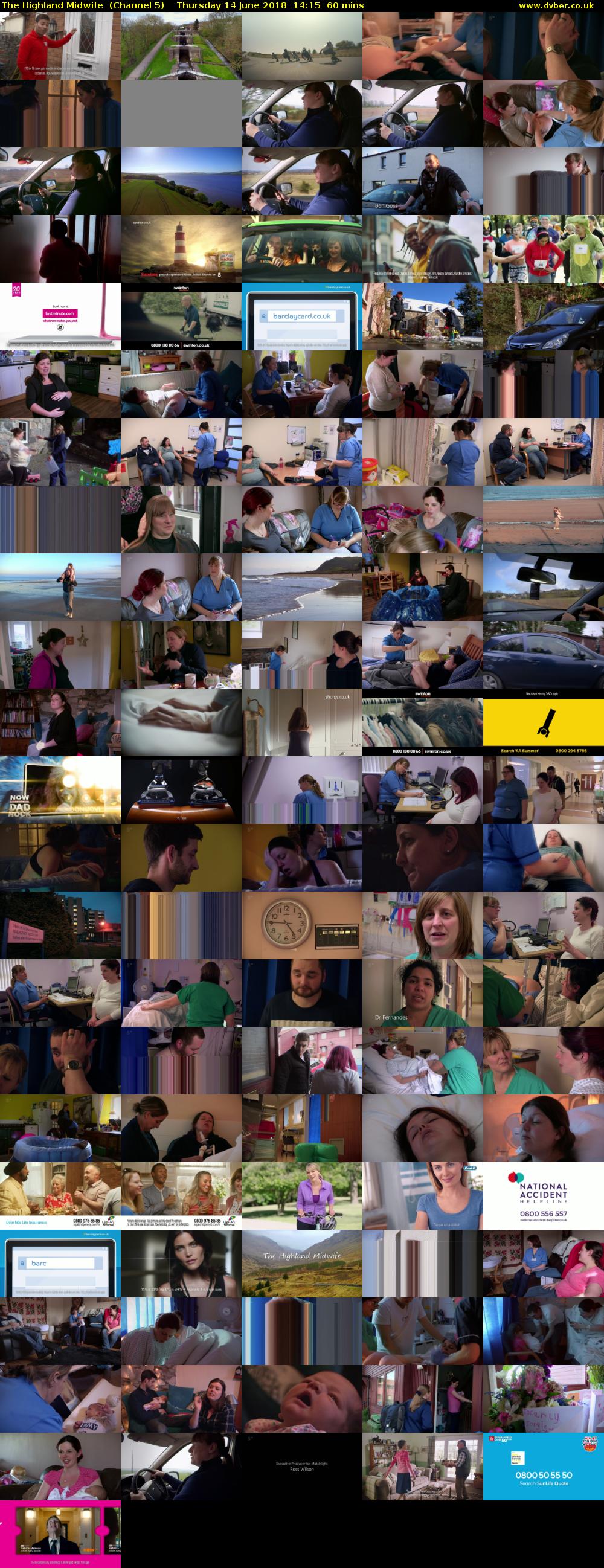 The Highland Midwife  (Channel 5) Thursday 14 June 2018 14:15 - 15:15