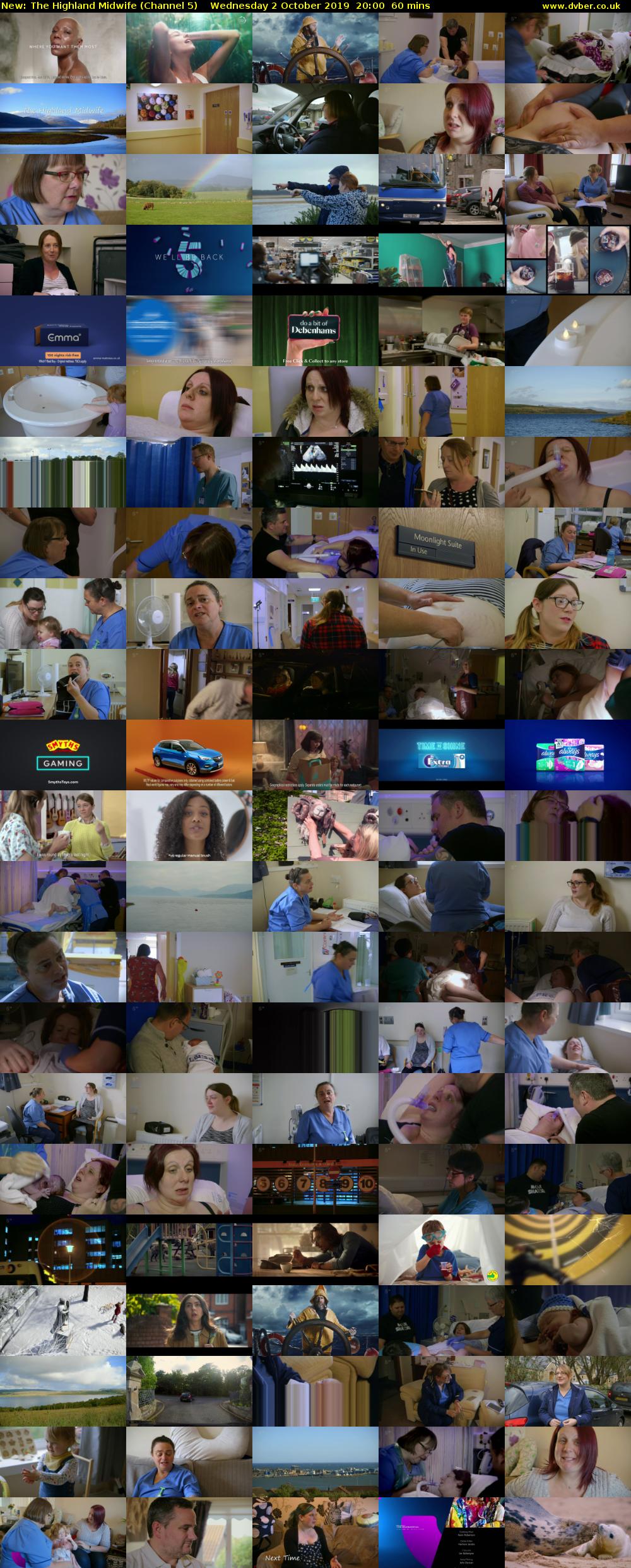 The Highland Midwife (Channel 5) Wednesday 2 October 2019 20:00 - 21:00