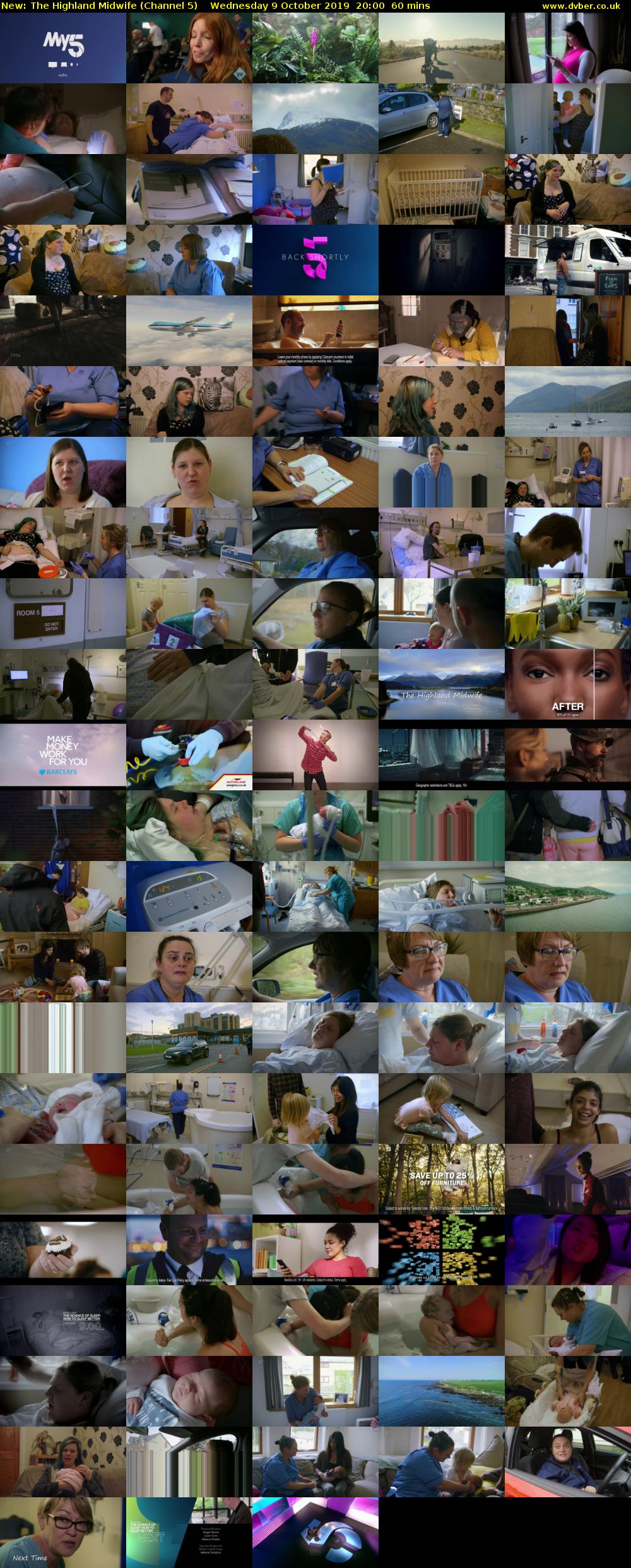 The Highland Midwife (Channel 5) Wednesday 9 October 2019 20:00 - 21:00