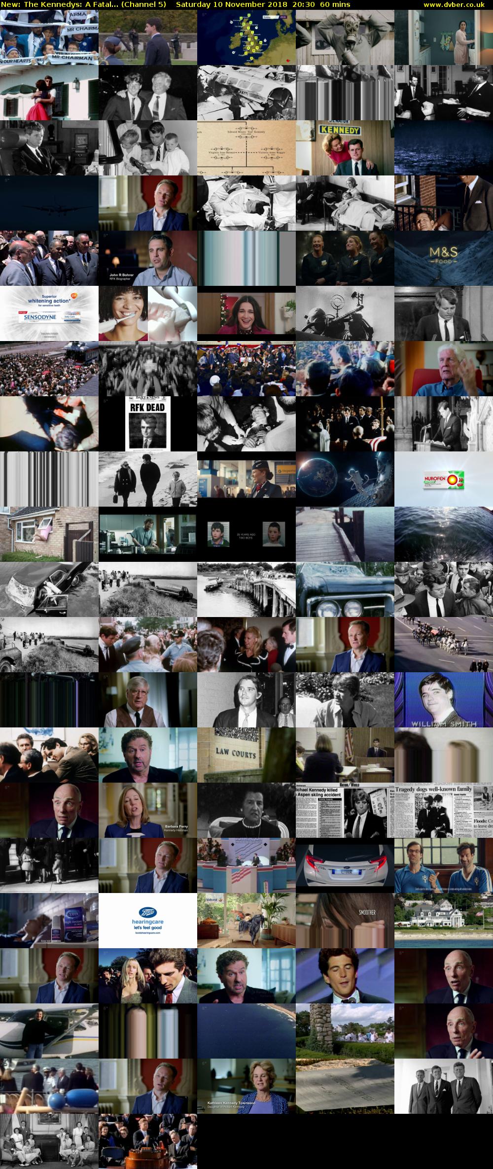 The Kennedys: A Fatal... (Channel 5) Saturday 10 November 2018 20:30 - 21:30