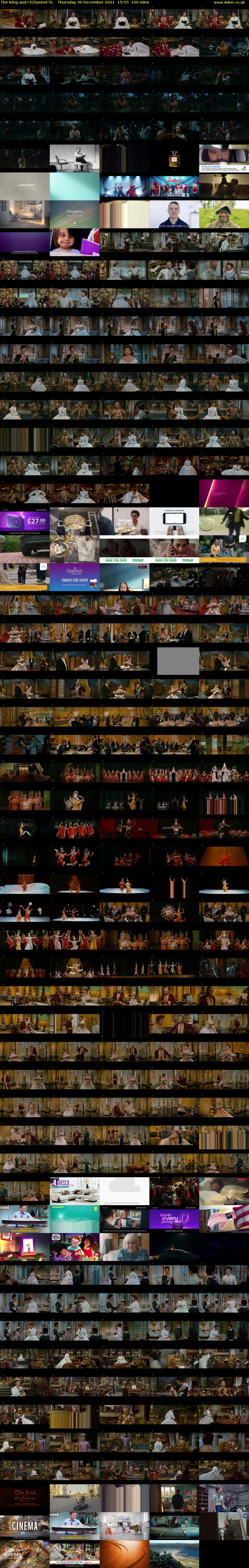 The King and I (Channel 5) Thursday 30 December 2021 15:55 - 17:35