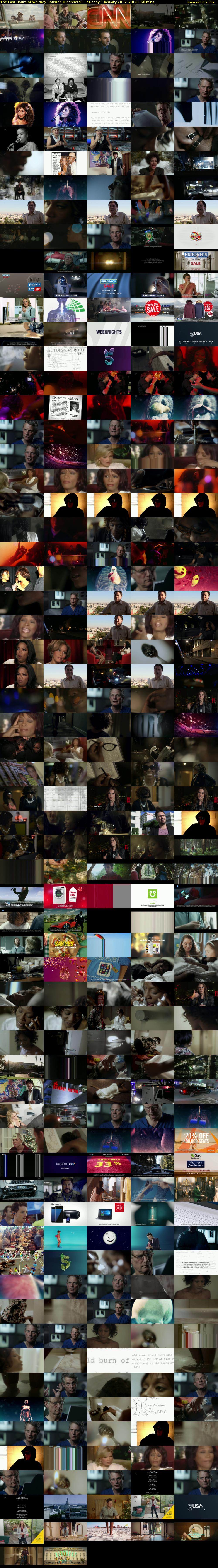 The Last Hours of Whitney Houston (Channel 5) Sunday 1 January 2017 23:30 - 00:30